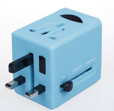 Universal Electric Plug with 2 USB Hub